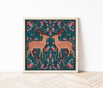 Folk Stags Print, 2 of 2