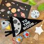Moon Felt Pennant Flag Space Decoration Gift For Kids, thumbnail 3 of 5