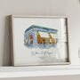 First Date Venue Portrait, Personalised Illustration, thumbnail 6 of 9
