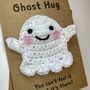 Ghost Hug Crochet Thinking Of You Card Handmade, thumbnail 5 of 6