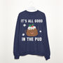It's All Good In The Pud Women's Christmas Sweatshirt, thumbnail 2 of 3