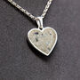 Heart Shaped Cremation Ashes Memorial Necklace, thumbnail 5 of 7