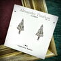 Diamonte Christmas Tree Earrings, thumbnail 2 of 4