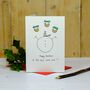 Personalised 'Juggling Snowman' Handmade Card, thumbnail 4 of 10