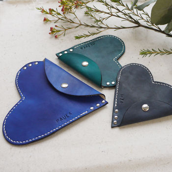 Leather Heart Purse, 7 of 12