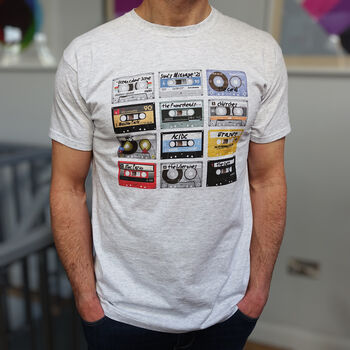 Personalised Cassette Tape Music Selection T Shirt, 7 of 12