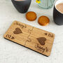 Personalised Oak Veneer Jigsaw Coasters Playing Cards, thumbnail 4 of 8
