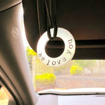 We Love You Car Charm Father's Day Driver Gift, 4 of 7