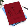 Refillable Leather Notebook With Child's Engraved Image, thumbnail 3 of 7