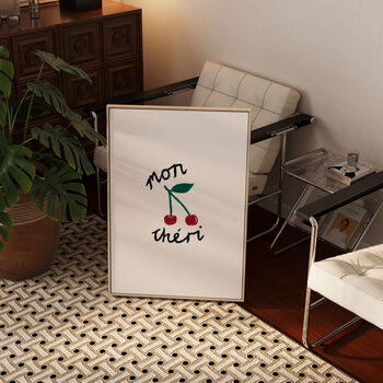 Mon Cheri Simple Hand Painted Wall Art Print, 3 of 9