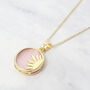 Sun Pendant Celestial Coin Dainty Gold Plated Necklace, thumbnail 1 of 5