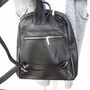 Black Leather Rucksack, thumbnail 3 of 9