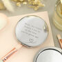 Personalised Heart Round Compact Mirror – Thoughtful Gift For Her, thumbnail 2 of 4