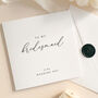 Luxury Wedding Day Card For Bridesmaid With Wax Seal, thumbnail 4 of 8