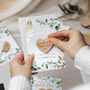 Save The Date Magnet With A Botanical Gold Foil Card, thumbnail 1 of 9