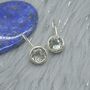 Green Amethyst Silver Earrings: February Birthstone, thumbnail 9 of 10