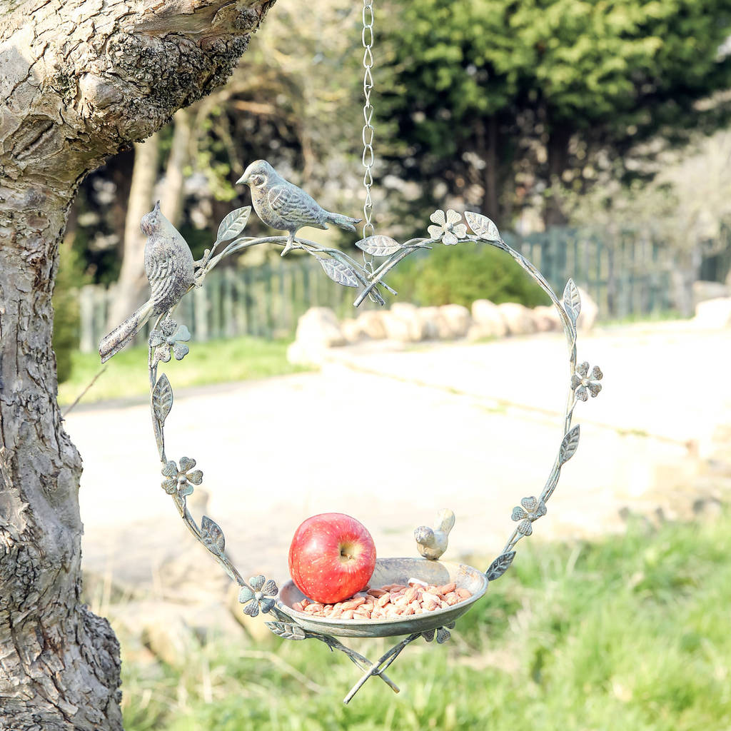 decorative heart bird feeder by dibor
