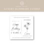 Birth Flower Gift Personalised Birthday Candle, thumbnail 7 of 7