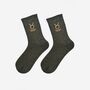 Women's Glitter Socks Black Gold Zodiac Taurus, thumbnail 1 of 5