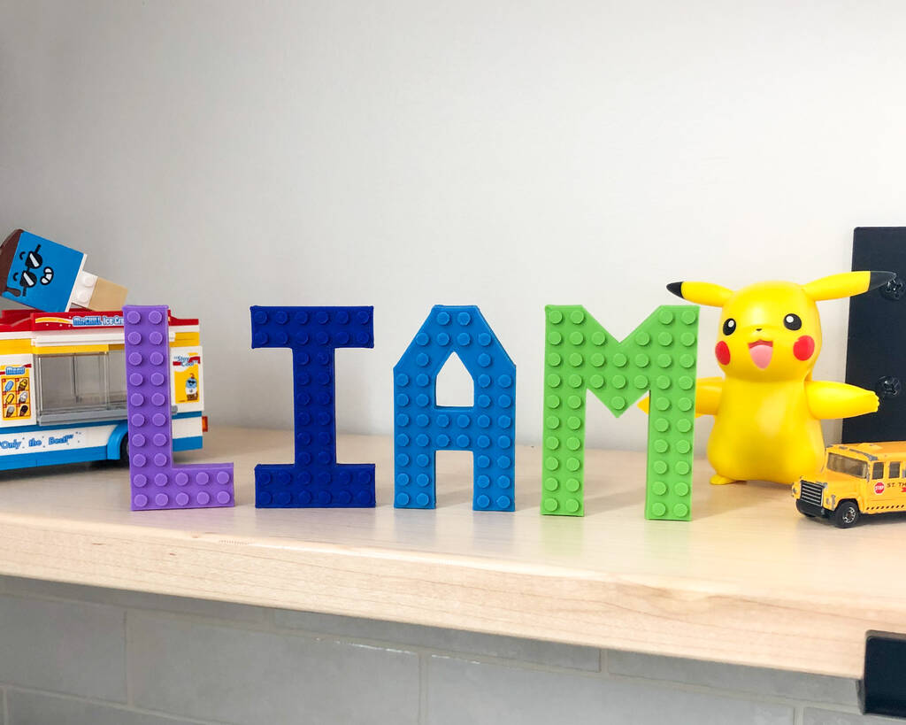 Bright Lego Compatible Personalised Letters, 1 of 9
