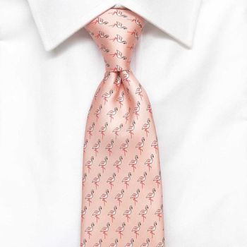 Mens Flamingo Silk Tie, 8 of 11