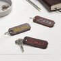 Personalised Colour Pop Leather Keyring, thumbnail 2 of 3