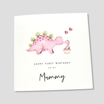 1st Birthday Card As My Mummy, 3 of 3
