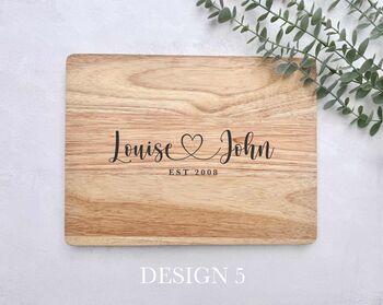Personalised Wooden Chopping Board – Custom Engraved Kitchen Board Gift, 3 of 7