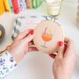 Aperol Cocktail Cross Stitch Kit, thumbnail 1 of 4
