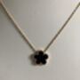 Five Leaf Black Single Clover Pendant Necklace, thumbnail 5 of 5