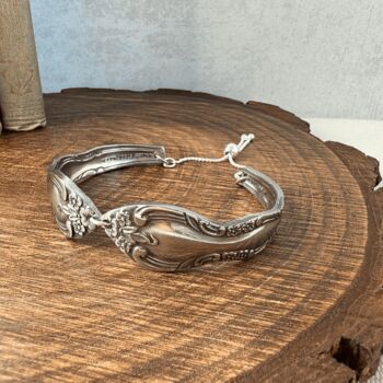 Ornate Vintage Spoon Cuff Bracelet, 2 of 5