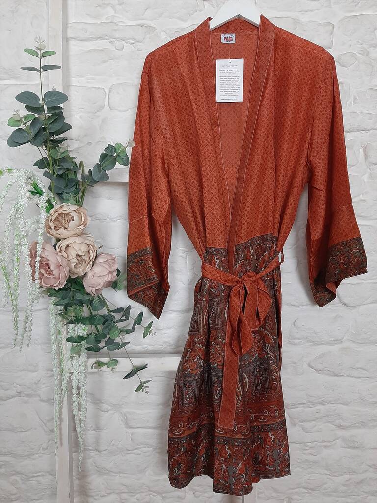 silk sari kimono