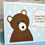 'Bear' Personalised Birthday Card, thumbnail 2 of 3