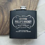 Personalised Whiskey Vintage Style Hip Flask, thumbnail 1 of 2