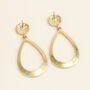 Gold Hoop Earrings, Gold Plated, thumbnail 5 of 7