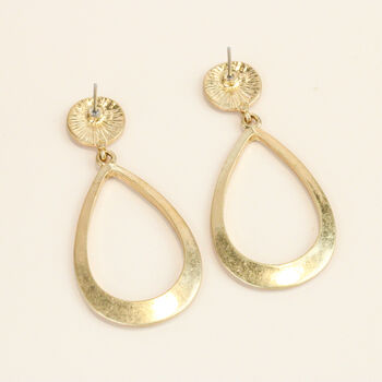 Gold Hoop Earrings, Gold Plated, 5 of 7