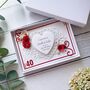 Handmade Ruby Wedding Anniversary Card, thumbnail 7 of 7