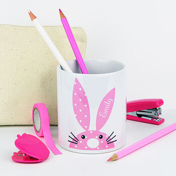 Personalised Rabbit Pen And Pencil Pot, 2 of 2