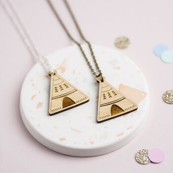 Wooden Teepee Necklace, 4 of 12