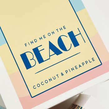 Coconut And Pineapple Candle | Find Me On The Beach, 2 of 6