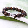 Personalised Men's Scroll Bracelet With Palm Wood, thumbnail 5 of 10