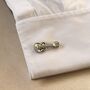 Guitar Silver Cufflinks Gift For Musicians 316 L Stainless Steel Rock Accessory, thumbnail 3 of 5