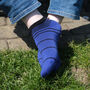 Retro Royal Navy And Lux Taylor Marine Men Trainer Socks, thumbnail 2 of 5