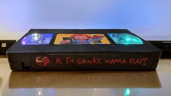 Chucky Vhs Table Lamp. Flashing Horror Fan Light, 4 of 8