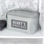Personalised Classic Grey Makeup Wash Bag Vanity Case, thumbnail 3 of 7