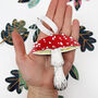 Mushroom Christmas Tree Decorations, thumbnail 5 of 12