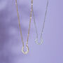 Love You More Than Horses Dainty Horseshoe Necklace, thumbnail 7 of 11