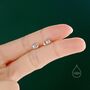 Sterling Silver Tiny Snail Stud Earrings, thumbnail 5 of 12