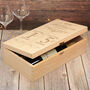 1st And 5th Anniversary Engraved Double Wine Bottle Box, thumbnail 2 of 4