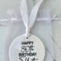 Happy Birthday Gift Tags, Ceramic Birthday Tags, thumbnail 2 of 2